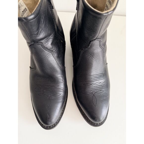 Durango DB950 Men\'s 7.5EE Black Leather Side Zip Western Ankle Cowboy Boots USA main image 8